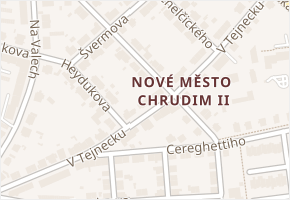 V Tejnecku v obci Chrudim - mapa ulice