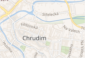Všehrdovo náměstí v obci Chrudim - mapa ulice
