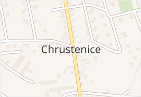 Chrustenice v obci Chrustenice - mapa části obce
