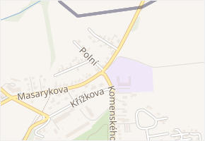 Masarykova v obci Chuchelná - mapa ulice