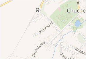 Zahradní v obci Chuchelná - mapa ulice