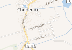 Na Bojišti v obci Chudenice - mapa ulice