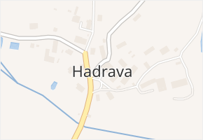 Hadrava v obci Chudenín - mapa části obce