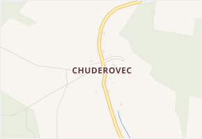Chuderovec v obci Chuderov - mapa části obce