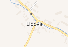 Lipová v obci Chuderov - mapa části obce