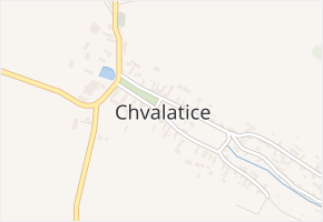 Chvalatice v obci Chvalatice - mapa části obce