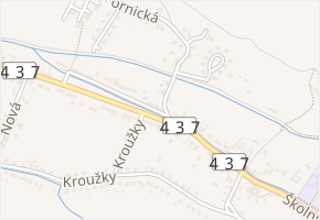 Na Kamenci v obci Chvalčov - mapa ulice