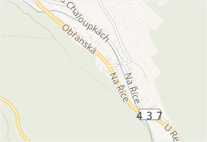 Říka v obci Chvalčov - mapa ulice