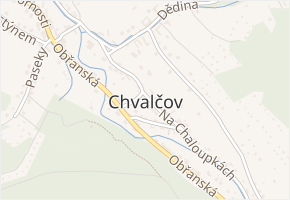 Schwaigerova paseka v obci Chvalčov - mapa ulice