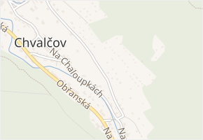 Za Dubinou v obci Chvalčov - mapa ulice