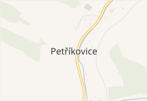 Petříkovice v obci Chvaleč - mapa části obce