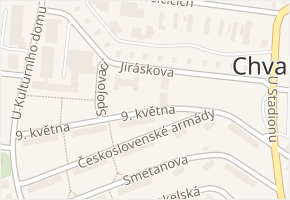 K Elektrárně v obci Chvaletice - mapa ulice