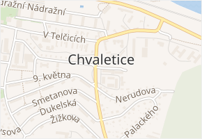Pod Břízou v obci Chvaletice - mapa ulice