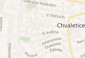 Spojovací v obci Chvaletice - mapa ulice