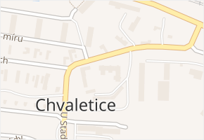 V Telčicích v obci Chvaletice - mapa ulice