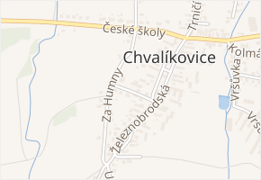 Kopaninská v obci Chvalíkovice - mapa ulice