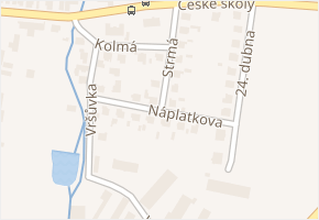 Náplatkova v obci Chvalíkovice - mapa ulice