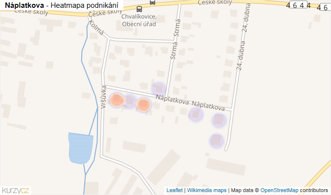 Mapa Náplatkova - Firmy v ulici.