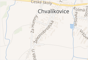 Železnobrodská v obci Chvalíkovice - mapa ulice