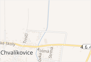 Žlabinská v obci Chvalíkovice - mapa ulice