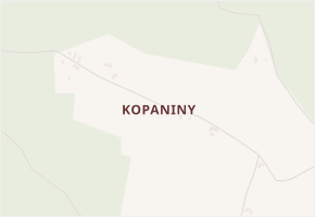 Kopaniny v obci Chvalkovice - mapa části obce