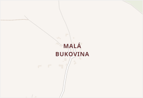 Malá Bukovina v obci Chvalkovice - mapa části obce