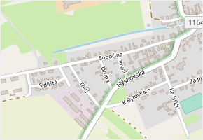 Druhá v obci Chyňava - mapa ulice