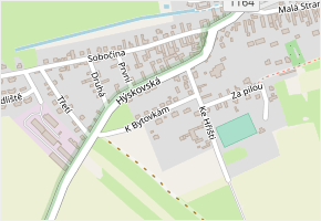 K Bytovkám v obci Chyňava - mapa ulice