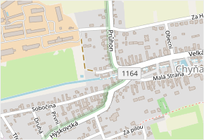 K Lukám v obci Chyňava - mapa ulice