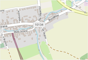 Ke Skalce v obci Chyňava - mapa ulice