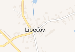 Libečov v obci Chyňava - mapa části obce