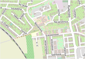 Bolzanova v obci Chýně - mapa ulice