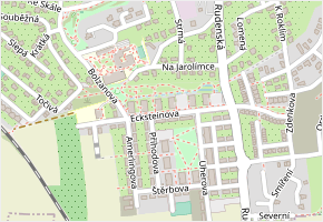 Ecksteinova v obci Chýně - mapa ulice