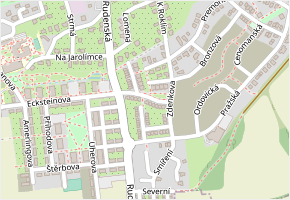 Johančina v obci Chýně - mapa ulice
