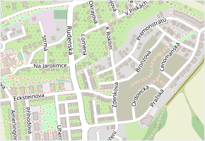 Mikulášova v obci Chýně - mapa ulice