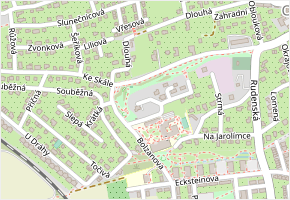Nad Přední skálou v obci Chýně - mapa ulice