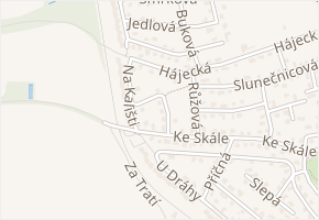 Pod Průhonem v obci Chýně - mapa ulice