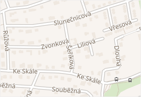 Šeříková v obci Chýně - mapa ulice