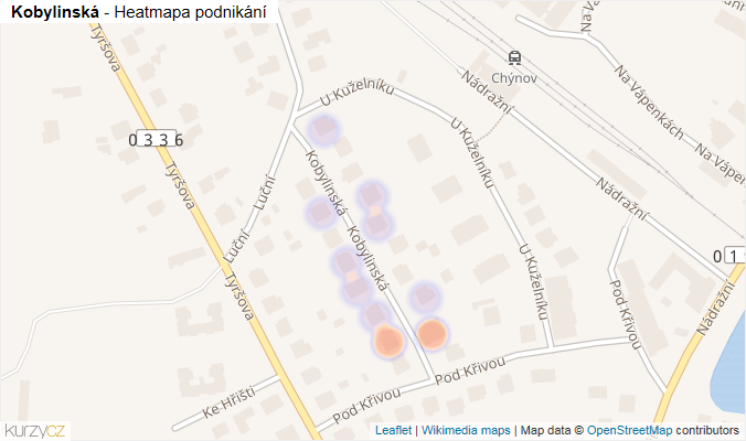 Mapa Kobylinská - Firmy v ulici.