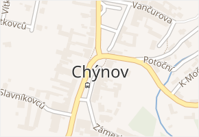 Okružní v obci Chýnov - mapa ulice
