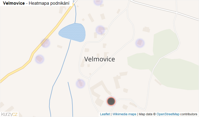 Mapa Velmovice - Firmy v části obce.