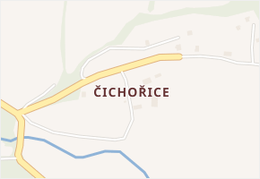 Čichořice v obci Chyše - mapa části obce