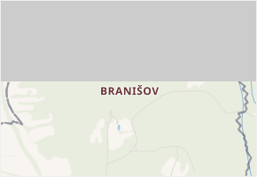 Branišov v obci Chyšky - mapa části obce