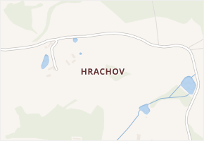Hrachov v obci Chyšky - mapa části obce