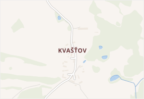 Kvašťov v obci Chyšky - mapa části obce