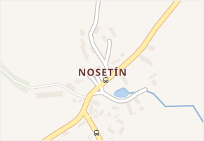 Nosetín v obci Chyšky - mapa části obce