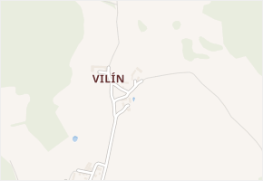 Vilín v obci Chyšky - mapa části obce