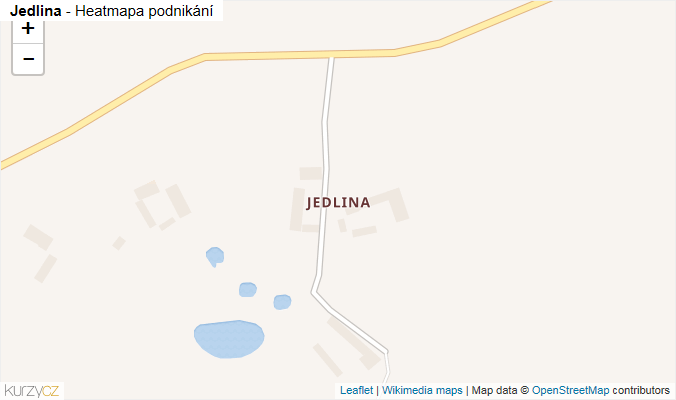 Mapa Jedlina - Firmy v části obce.