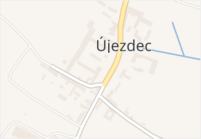Újezdec v obci Číčenice - mapa části obce