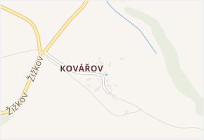 Kovářov v obci Čichalov - mapa části obce